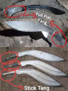 Kukri Tang Construction