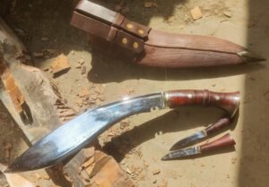 MK2 kukri chopping wood