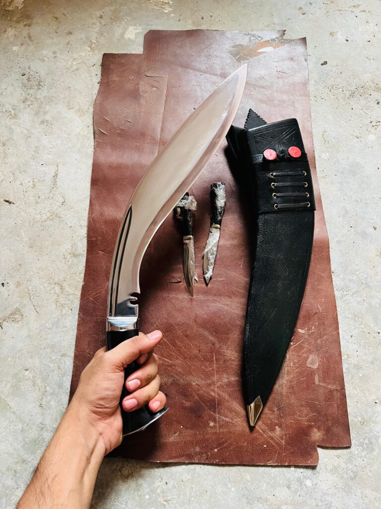 This Hanshee Kukri knife forged by  Himalayan Blades Himalayan Imports