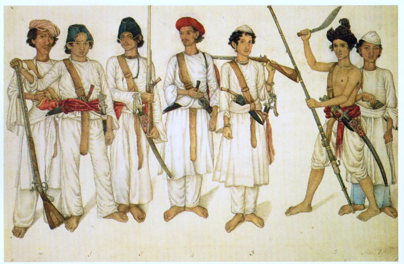 Hanshee Kukri Knife weilded by a soldier in old Gurkha poster