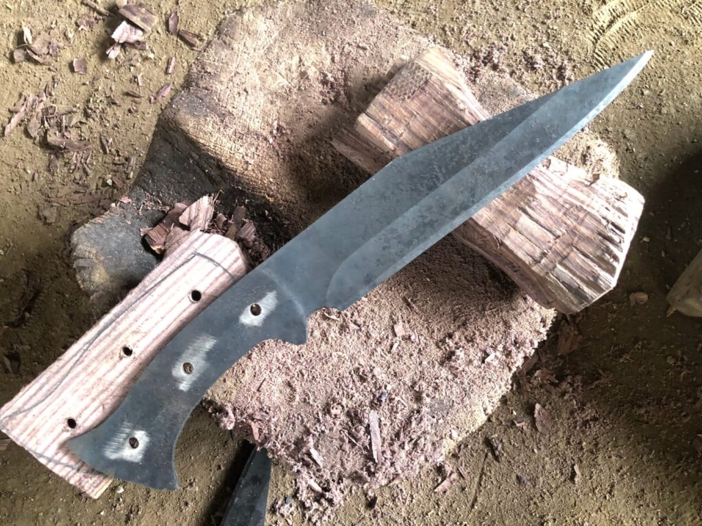 Hand Forged dagger himalayanblades Viking Seax