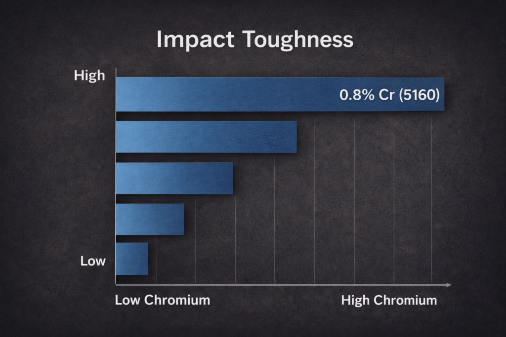 Impact toughness data of steel