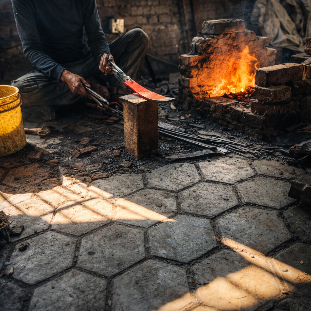 Himalayan Blades Kukri buy now, hand forging at kukri house in nepal of Himalayan Blade