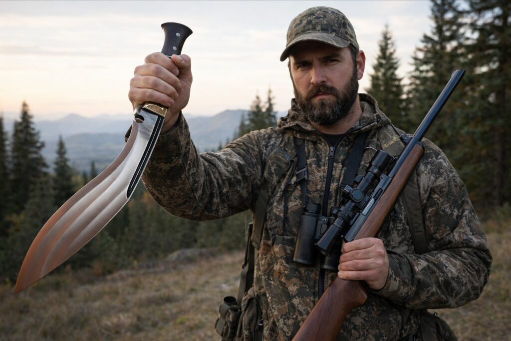 Hunting kukri handmade tin chira made in nepal